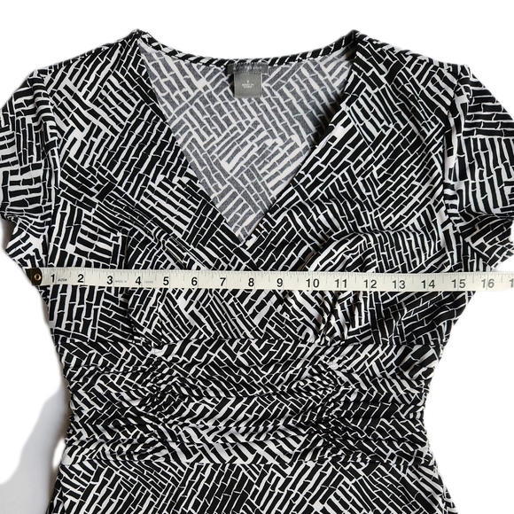 Vintage Ann Taylor Flare Dress | Black + White | Women's Size 2 | EUC - Picture 5 of 9